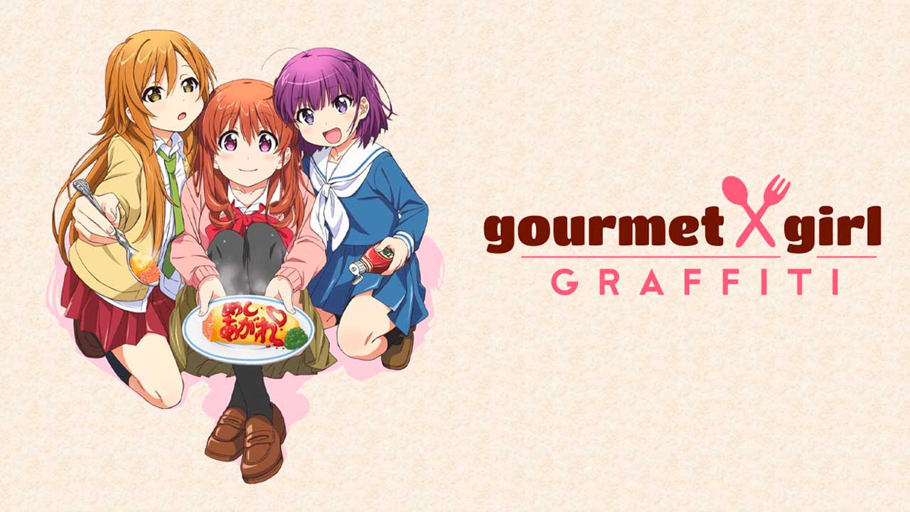 Savourez la gastronomie japonaise en compagnie de Ryô et Kirin en regardant Gourmet Girl Graffiti !